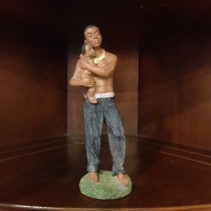 African Legacy Collection Father and Child 9.5" tall